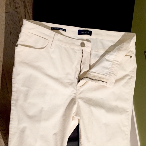 Talbots white corduroy pants - Picture 4 of 9